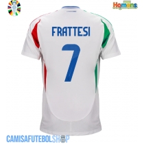 Camisa de time de futebol Itália Davide Frattesi #7 Replicas 2º Equipamento Europeu 2024 Manga Curta